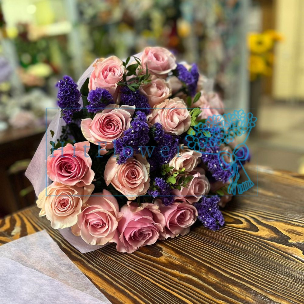 Букет цветов Десерт Букет цветов из: Розы